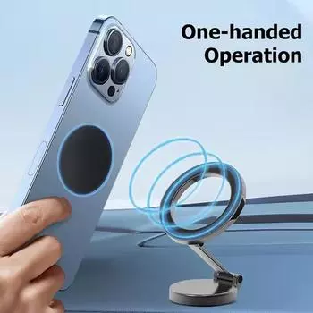 Магнитный держатель телефона для MagSafe Navigation Держатель мобильного телефона 720 Регулируемый поворот телефона Br F9J2 silver-1set
