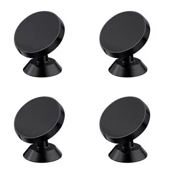Магнитный держатель телефона, вращающееся на 360 градусов автомобильное крепление для телефона для iPhone 14 13 12 (черный)