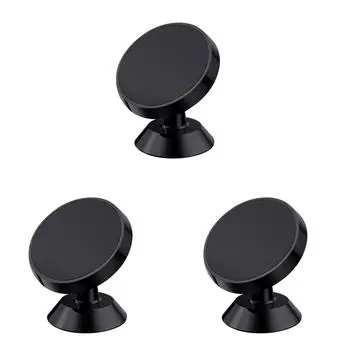 Магнитный держатель телефона, вращающееся на 360 градусов автомобильное крепление для телефона для iPhone 14 13 12 (черный)