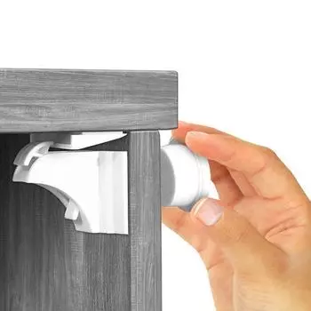 Магнитный детский замок для шкафа Защитные замки Защита от детей Безопасность ящиков шкафа Безопасность детей 4+1