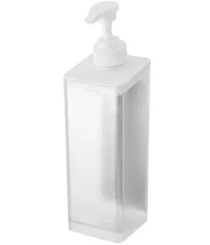 Магнитный дозатор кондиционера Yamazaki Jitsugyo, белый, Ш7 x Г8 x В25 см, плавающий, многоразовый флакон для шампуня 1545 чистый