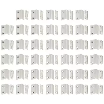 Магнитный дверной стопор, свободный от ударов, фиксирует тонкую Г-образную фурнитуру (белый)