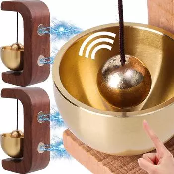 Магнитный дверной звонок, деревянный домашний интерьер, колокольчики, настенное украшение, домашний винтажный беспроводной дверной звонок, ветряной колокольчик, подарки на новоселье