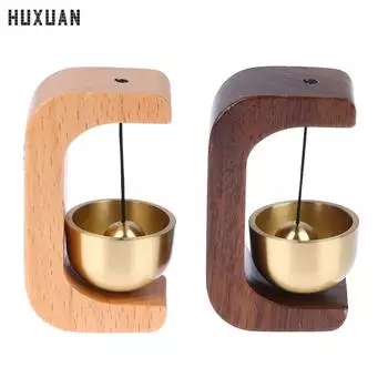 Магнитный дверной звонок из дерева, нежный звук, декоративный дверной звонок, колокольчики, магнит на холодильник, милый декор для комнаты