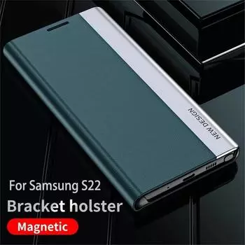 Магнитный флип-чехол для Samsung Galaxy S22 S23 Ultra S20 S21 Fe S8 S10 Plus, чехол-подставка для Samsung Note 20 Ultra 10 Plus, чехлы Note 8 белый