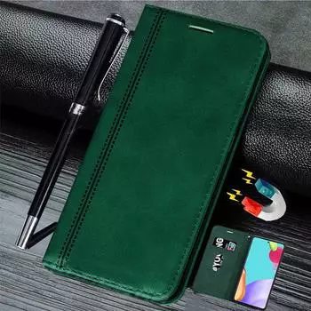 Магнитный флип кожаный чехол для Huawei P30 P40 P Smart Y5P Y6P Y7P Y5 Y6 Y7 Y9 Prime Honor 9A 9S 9C 9X 8X 8A 8C 8S 10i 10 Lite чехол-подставка для бумажника Realme C15 чёрный