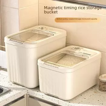 Магнитный герметичный контейнер для хранения риса и муки с защитой от насекомых Includes Measuring Cup