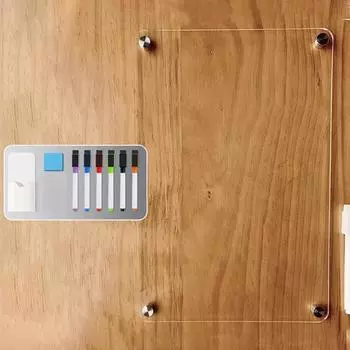 Магнитный холодильник-календарь, прозрачная многоразовая акриловая доска для сухого стирания, бытовой органайзер, доска 1pc