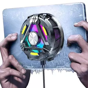 Магнитный и задний зажим для планшета, охладитель RGB-подсветки 25 Вт, универсальный охладитель для мобильного телефона, охлаждающий радиатор для iPhone15/iPad/ноутбука