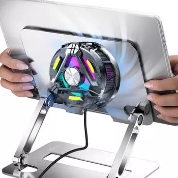 Магнитный и задний зажим для планшета, охладитель RGB с подсветкой, 25 Вт, охладитель для планшета, полупроводниковый охладитель для мобильного телефона, радиатор охлаждения для iPad/iPhone 15