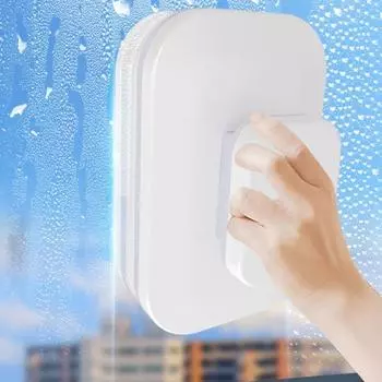 Магнитный инструмент для чистки лобового стекла автомобиля Эргономичный дизайн Функция защиты от защемления Мощный двухсторонний скребок для чистки