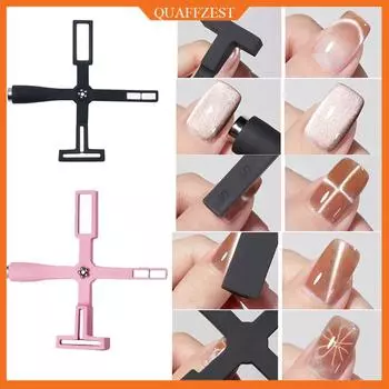 Магнитный инструмент для ногтей 5 в 1 чёрный