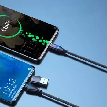 Магнитный кабель для быстрой зарядки PD 60 Вт, двойной Type C на Type C и USB-адаптер для быстрой передачи данных G