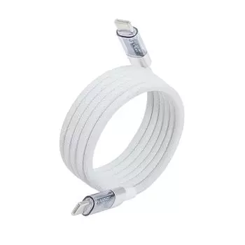 Магнитный кабель SEIWA, спиральный кабель USB-кабель типа C, встроенный магнит, автоматически собирается CtoC, 1 м, белый, магнитная адсорбция IMP300, не запутывается, собирается вместе