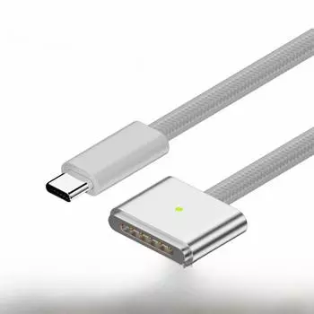 Магнитный кабель USB-C to MagSafe 3 мощностью 140 Вт для быстрой зарядки ноутбуков Apple 1.8m