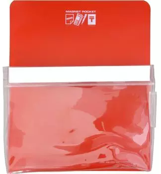 Магнитный карман для белой доски KOKUYO, прибл.. 205 листов бумаги А4 красного цвета Mac-500NR