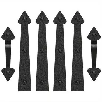 Магнитный комплект для гаражных ворот - прочные 4 шт. декоративные петли и 2 шт. классические ручки - простой в установке комплект для улучшения внешнего вида бордюра своими руками 6pcs/set