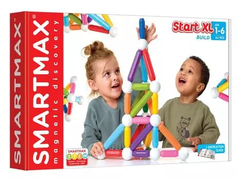 Магнитный конструктор Smart Max Toddler, стартовый набор из 42 деталей, SMX501, оригинальный продукт