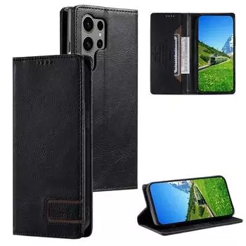 Магнитный кожаный чехол-бумажник для телефона с картой для Samsung Galaxy S24 S23 Ultra S22 S21 S20 FE S10 S9 Plus Note 20 10, откидная крышка-подставка Samsung S20 Plus