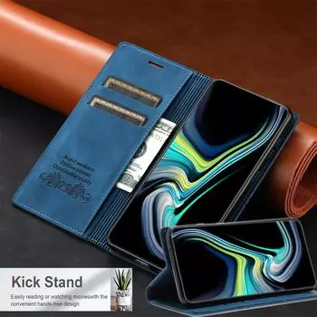 Магнитный кожаный чехол для телефона Huawei P40Pro и P30Lite P30PRO темно-красного