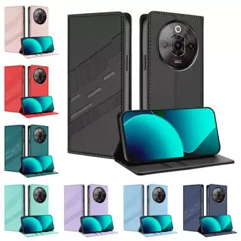 Магнитный кожаный чехол-кошелек с откидной крышкой для ZTE Nubia V60 Design Lite Z50S Pro Z60 Z70 Ultra Z60S Pro S 5G A403ZT Music Z2353 Cover Nubia Focus Pro 5G зелёный