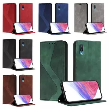 Магнитный кожаный чехол-кошелек с откидной крышкой для Samsung Galaxy A21S A22 A23 A24 A25 A26 A30 A31 A32 A33 A34 A35 A36 A40 A41 4G 5G Cover A21S коричневый