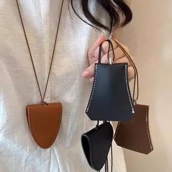 Магнитный кожаный держатель для очков с ремешком, зажим для шляпы для путешествий, сверхлегкая вешалка для солнцезащитных очков, магнитный зажим для ключей, головные уборы B красный