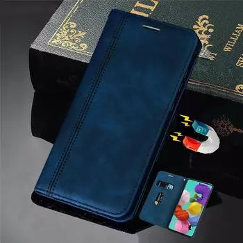 Магнитный кожаный флип-чехол для Samsung Galaxy A51 A71 A01 A11 A21 A31 A41 A81 A91, чехлы для телефонов Samsung A70 A50 A30 A40 A20 A10 M30 S, чехол-кошелек Samsung Galaxy M30S чёрный