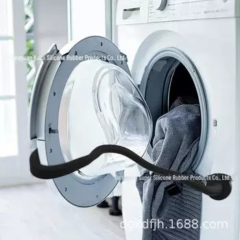 Магнитный кронштейн для крепления дверцы стиральной машины с силиконовой и алюминиевой полосой, черный Katie; Bracket; Home appliances,