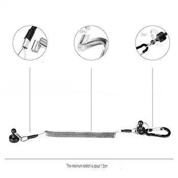 Магнитный кронштейн для освобождения сети с винтовым шнуром, инструмент для ловли рыбы на лету, прочная магнитная быстроразъемная пряжка, страховочный трос жёлтый