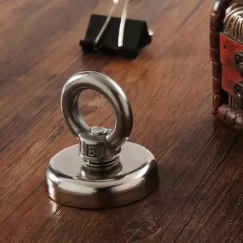 Магнитный крючок 25/32/36/48/60 мм, мощное полированное мини-сверхмощное подвесное кольцо для спасения 25kg 32mmx30mm