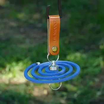 Магнитный крючок для благовоний с кнопкой-защелкой, ремешок из искусственной кожи, портативный, прочный коричневый