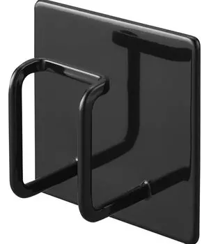 Магнитный крючок для шланга для душа Yamazaki Jitsugyo, черный, Ш7,5 x Г3,8 x В7,5 см, душевой шланг, не касается пола, магнитный крючок для шланга