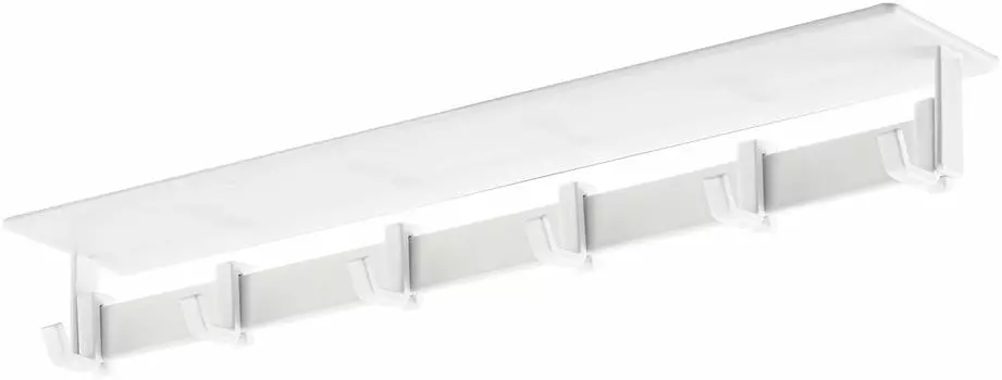 Магнитный крючок для вытяжки Yamazaki Jitsugyo, белый, приблизительный. W28XD5XH3.5cm Тарелка для кухонных принадлежностей Крючок для переноски 4841