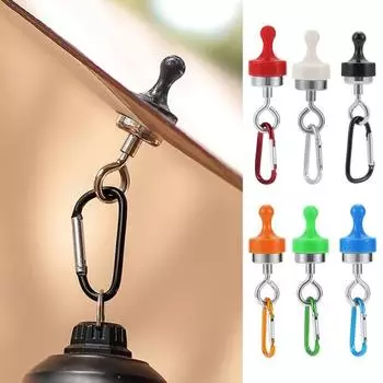 Магнитный крючок, карабин, крючок для палатки, кемпинг, сверхмощные противоскользящие магниты, крючки, уличный крючок, вешалка, многофункциональный крючок для лампы