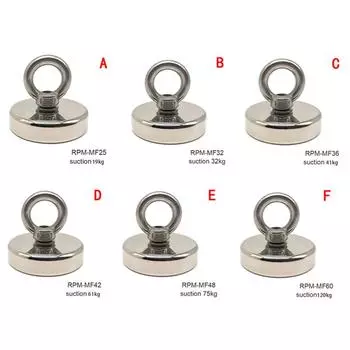 Магнитный крючок Сильные магниты для поглощения для рыбалки Подъем Подвешивание Извлечение
