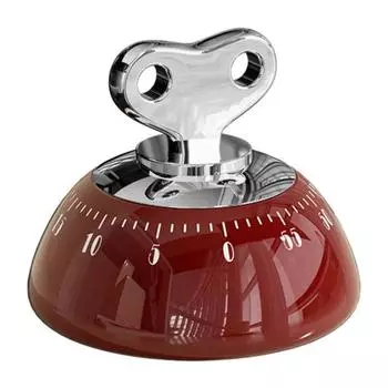 Магнитный кухонный таймер Механические часы обратного отсчета для готовки, выпечки, учебы, фитнеса, соревнования, инструмент для управления временем красный