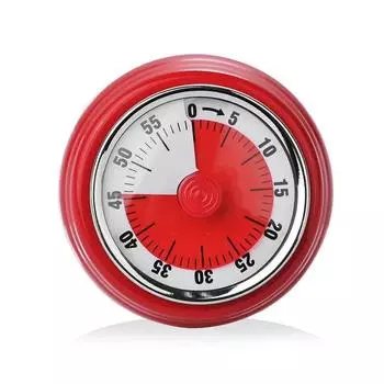 Магнитный кухонный таймер, механический обратный отсчет времени, напоминание, будильник, приготовление пищи, выпечка, душ, учебный таймер, секундомер, кухонный инструмент красный