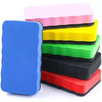 Магнитный ластик для доски, 6 шт., цветной сухой ластик с толстым фетровым ковриком, магнитный ластик для доски, классная доска 10x5x2cm