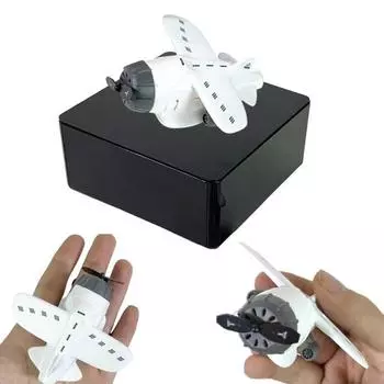 Магнитный левитирующий самолет с цифровым дисплеем, плавающее украшение в виде самолета с вращающимися лопастями пропеллера для