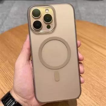 Магнитный матовый бампер для чехла Magsafe для iPhone 16 15 14 Plus 13 12 11 Pro Max ультратонкий полупрозрачный ударопрочный жесткий чехол для ПК iPhone 16 Pro Max белый