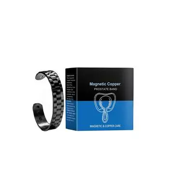 Магнитный медный браслет для простаты, Магнитный медный браслет для простаты улучшает кровообращение, Мужской модный браслет снимает простату белый