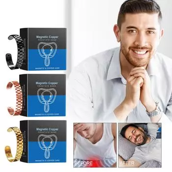 Магнитный медный браслет для простаты, Магнитный медный браслет для простаты улучшает кровообращение, Мужской модный браслет снимает простату(1шт) One Size