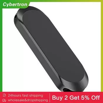 Магнитный мини-держатель для телефона в машину, полоска, цинковый сплав, крепление на приборную панель, вентиляционное отверстие, мобильный телефон, GPS, подставка, кронштейн, автомобильные аксессуары