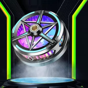 Магнитный мобильный телефон планшет компьютер кулер RGB телефон охлаждающий вентилятор игровой вентилятор радиатор для Android IOS игровые аксессуары чёрный