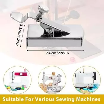 Магнитный направляющий шов для швейной машины Многофункциональная линейка Направляющий шов для подрубки краев Швейная линейка Универсальные насадки для швейных машин