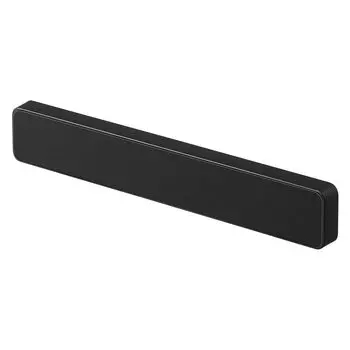 Магнитный настенный держатель для ножей Yamazaki Jitsugyo W25 Black Tower с силиконовой поверхностью для хранения ножей 5200 и прибл.. Ш25XГ1.7XВ4см