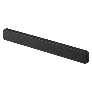 Магнитный настенный держатель для ножей Yamazaki Jitsugyo W35 Black Tower с силиконовой поверхностью для хранения ножей 5202 и прибл.. Ш35XГ1.7XВ4см