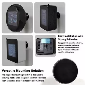 Магнитный настенный кронштейн, держатель для электронных устройств, регулируемый на 360 градусов с металлом чёрный