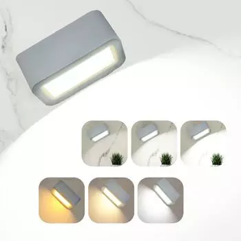 Магнитный настенный светильник, портативная USB-зарядка, сенсорная настенная лампа для чтения, защита глаз, регулируемая прикроватная лампа